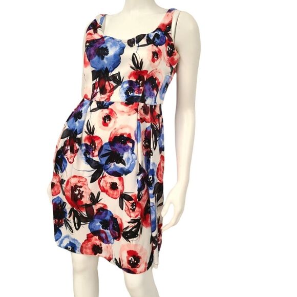 Carmen Marc Valvo Floral Dress size 4 - Picture 3 of 6